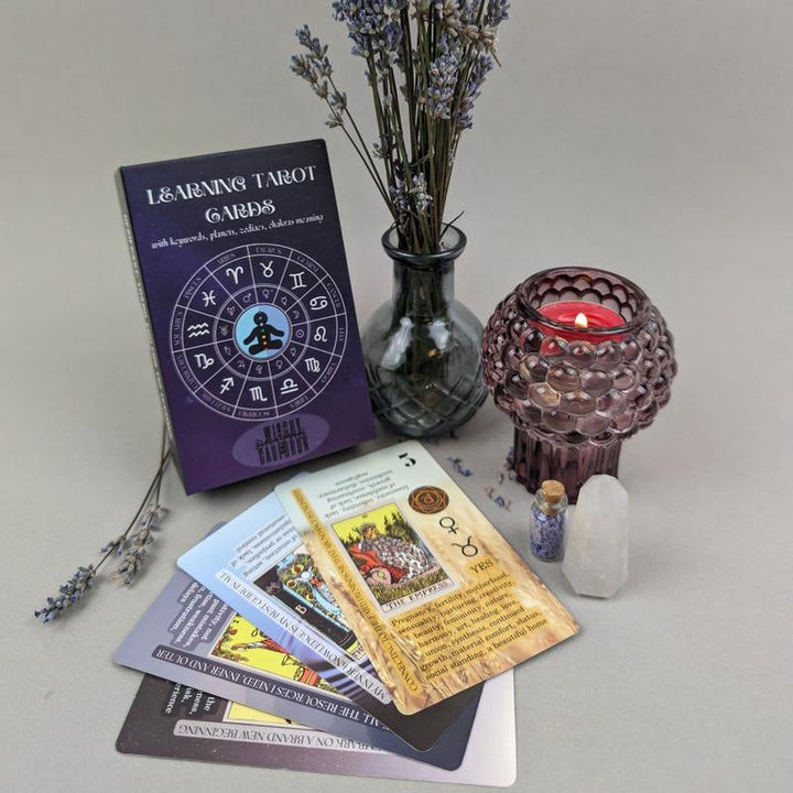 Lisslune | Learning cards Tarot deck with meanings on it