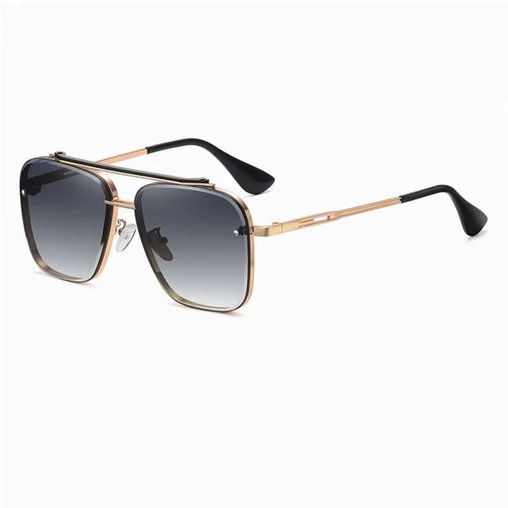 Lisslune | Men’s Gradient Lens Sunglasses with Large Metal Frame