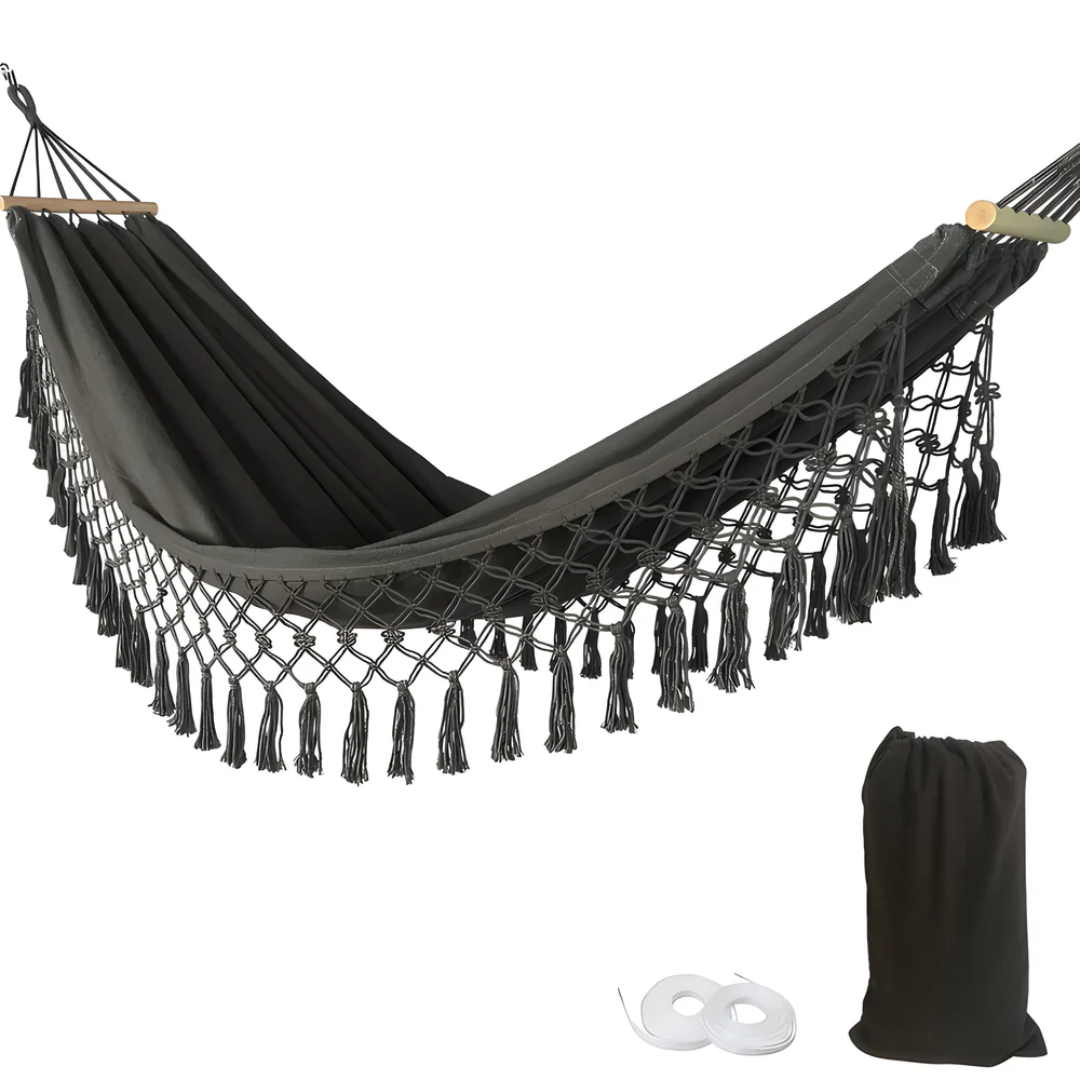 Lisslune | Luxury Hammock – Comfortable and Sturdy Hammock for Garden, Balcony and Camping