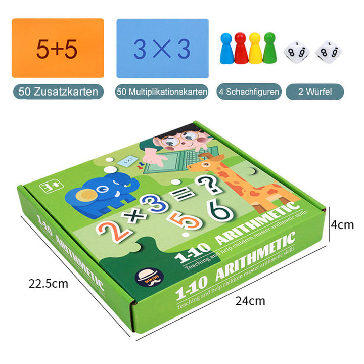 Lisslune | 2-in-1 Magnetic Multiplication and Addition Learning Toy for Kids