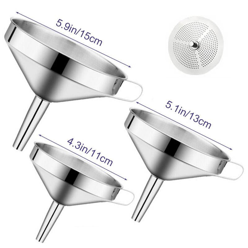 Lisslune | Stainless Steel Cooking Oil Funnel