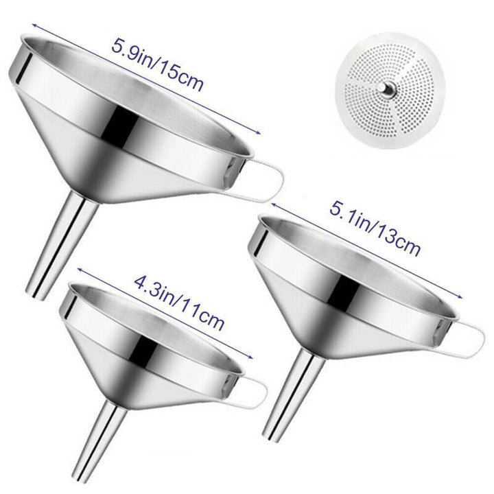 Lisslune | Stainless Steel Cooking Oil Funnel