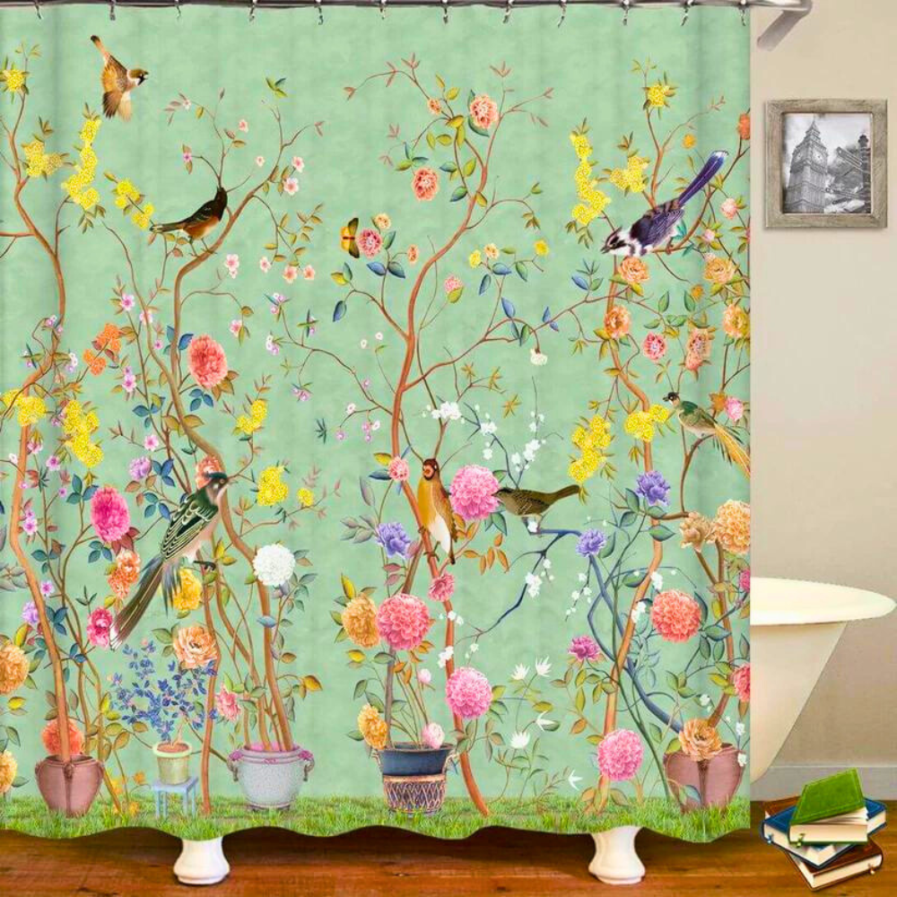 Lisslune | RustiShower Curtain – Waterproof Shower Curtain with Country Style