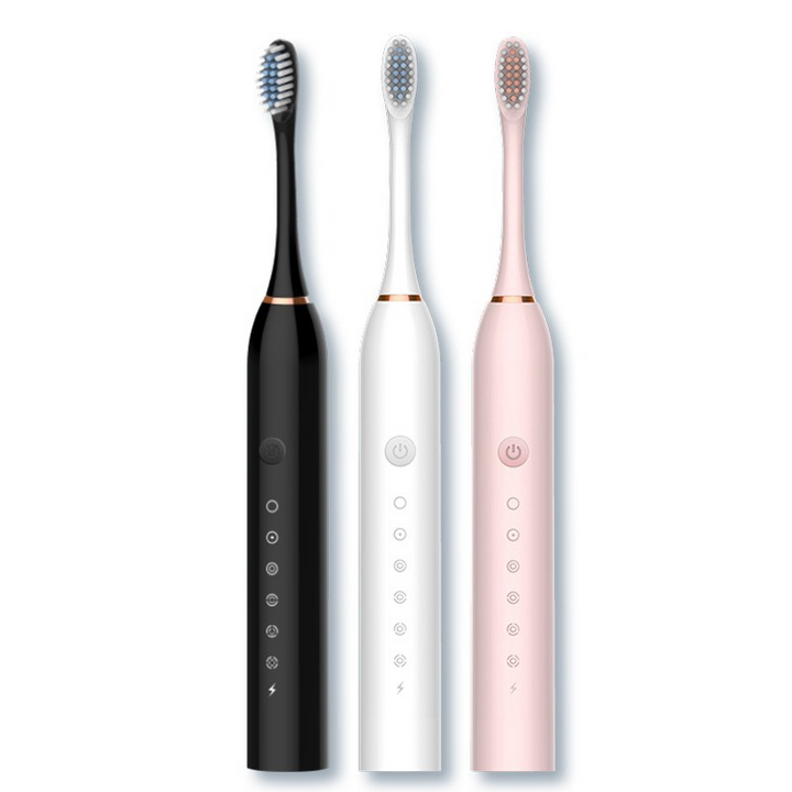 Lisslune | GlowSmile Sonic Toothbrush – Rechargeable with 5 Modes and 8 Brush Heads