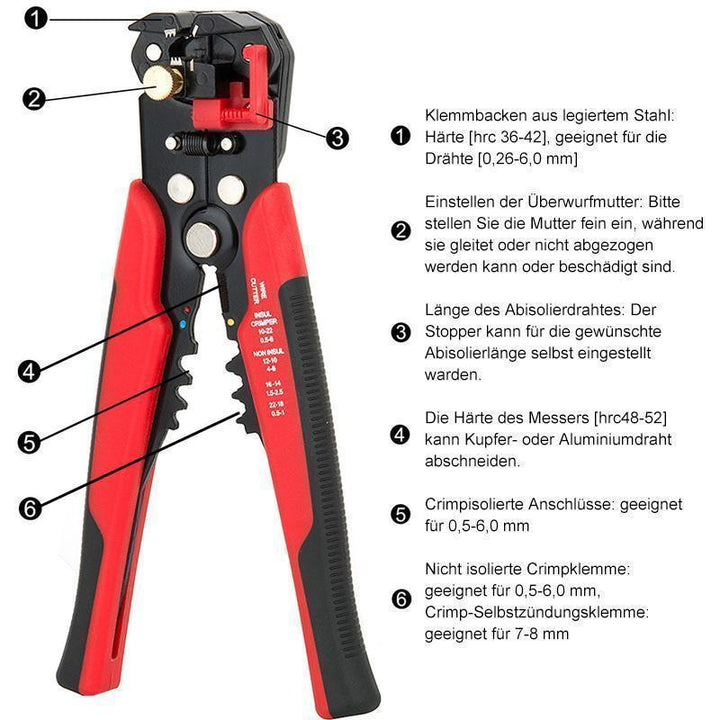 Lisslune | Automatic Stripping Tool with Adjustment Screw