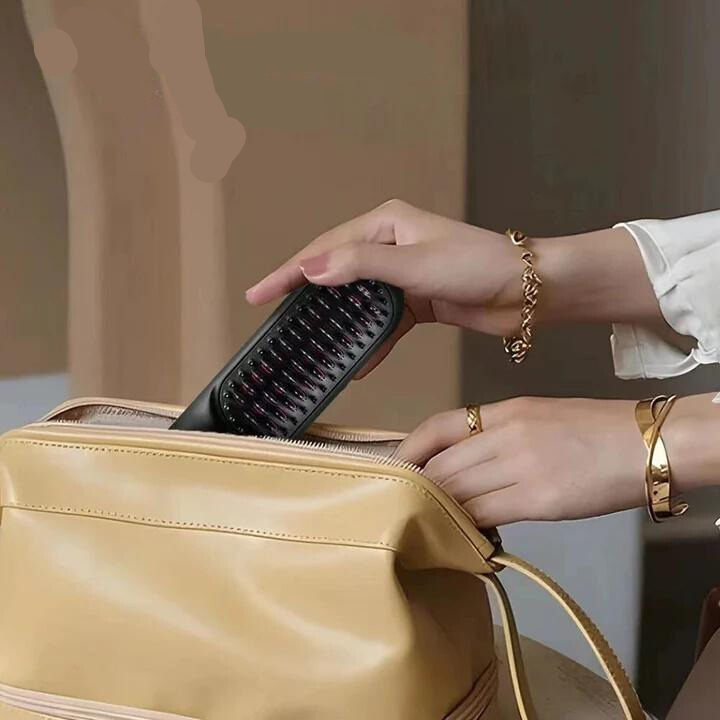 Lisslune | ArtisticComb Wireless Styling Iron – Straighten, Curl & Smooth