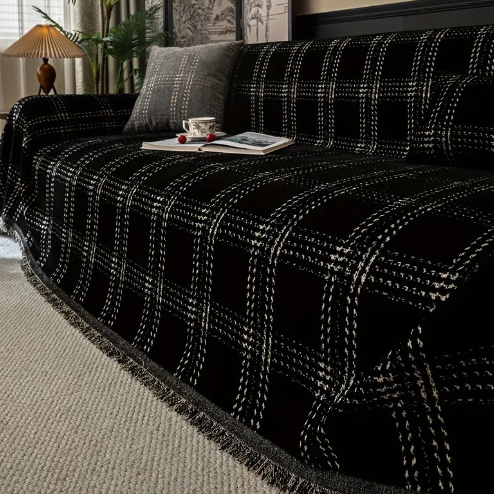 Lisslune | Chesterfield Plaid Sofa Cover