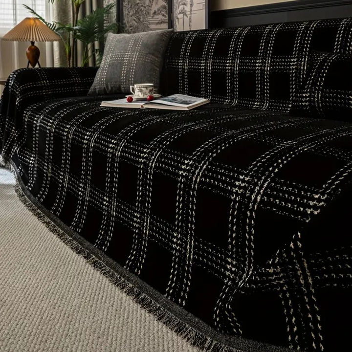 Lisslune | Chesterfield Plaid Sofa Cover