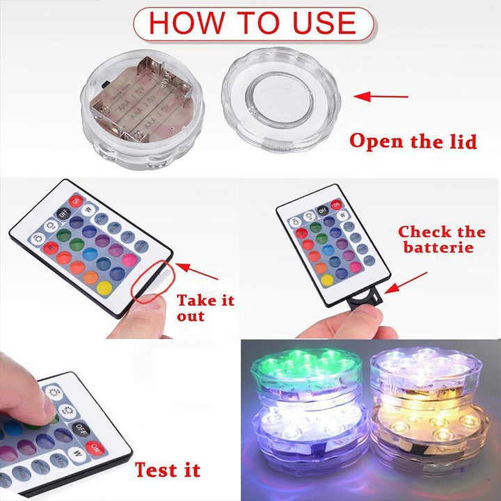Lisslune | Remote control waterproof magnetic suction LED lamp