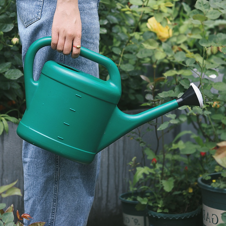 Lisslune | Large-volume watering can with long spout – plastic for garden care