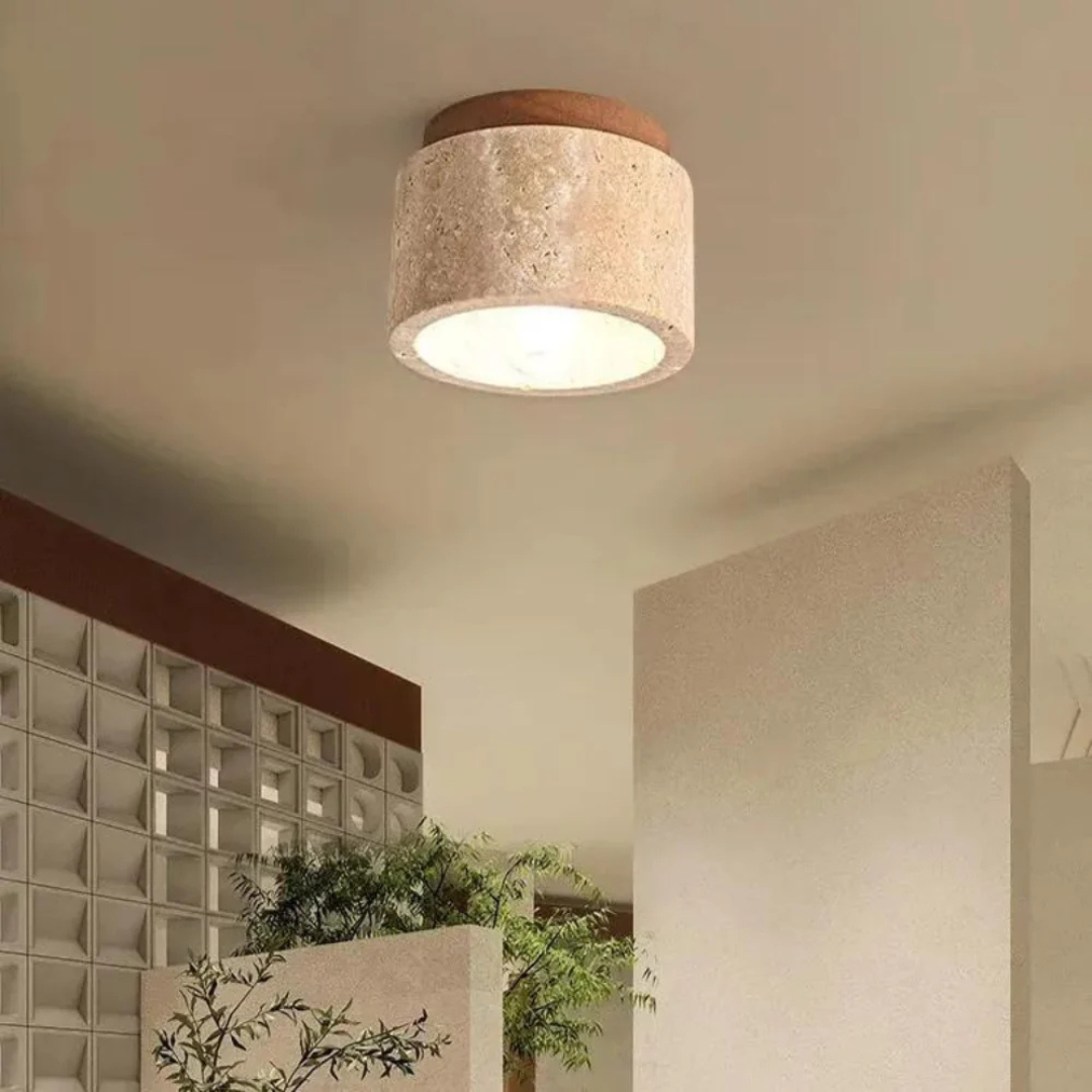 Lisslune | Radia – Japanese Ceiling Light | Minimalist Home Lighting with Warm Glow