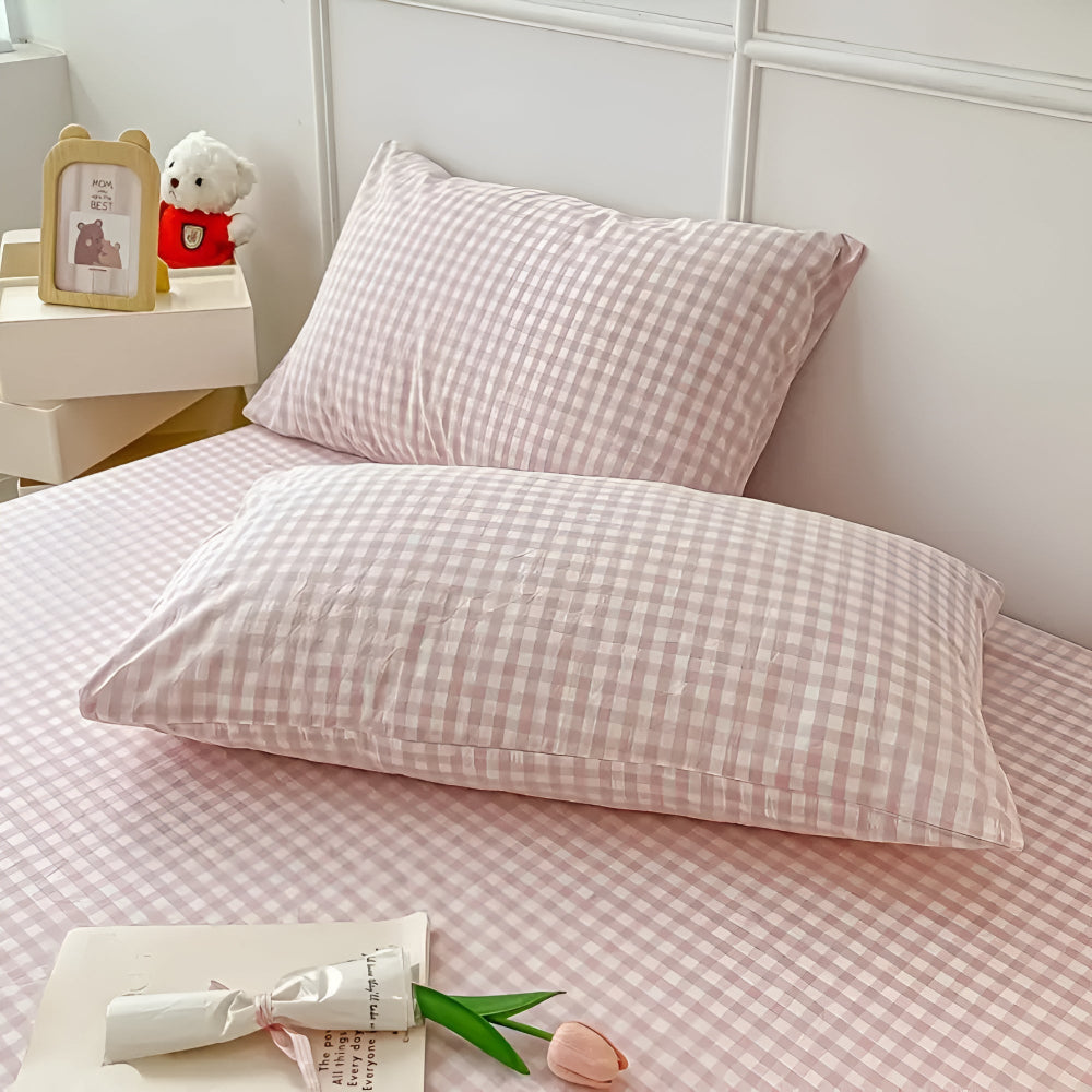Lisslune | Soft Plaid Checkered Pillowcases