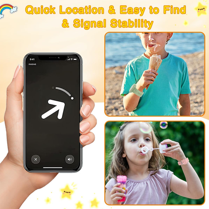 Lisslune | Children's waterproof silicone anti-loss wristwatch