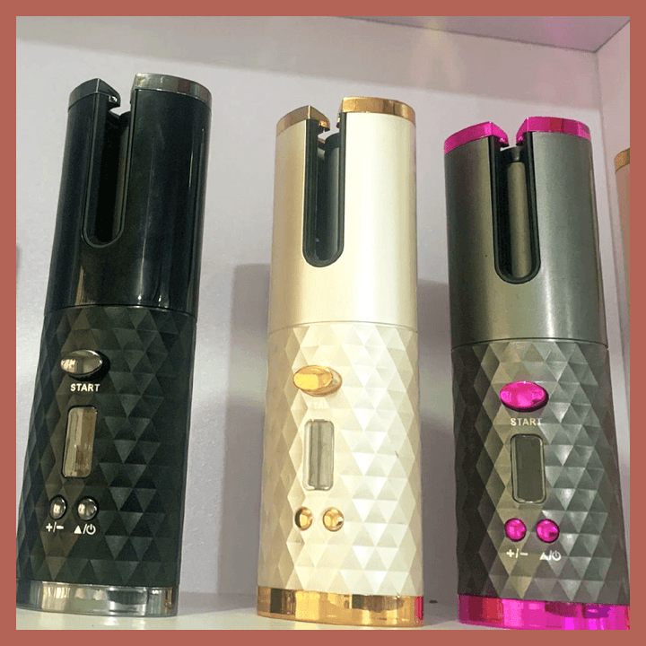 Lisslune | Cordless automatic rotating curling iron