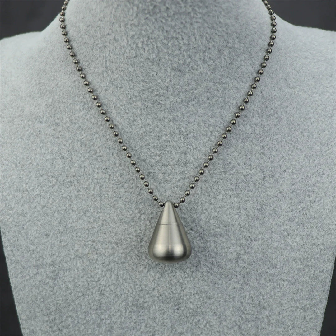Lisslune | Titanium Droplet Mini Pill Box - Waterproof Travel Case