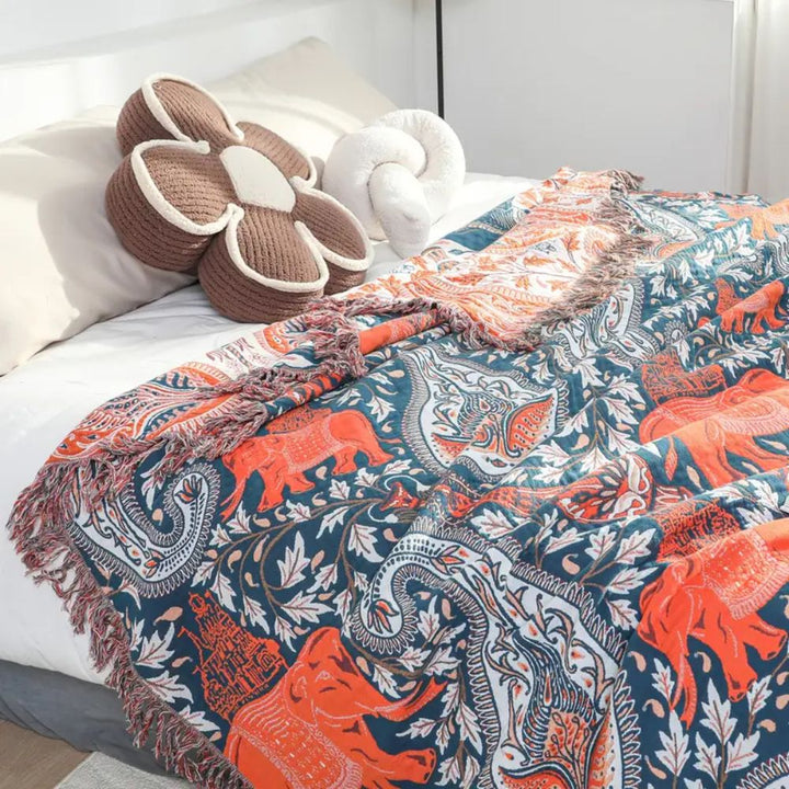 Lisslune | Soft Wander Tusk Cotton Blanket