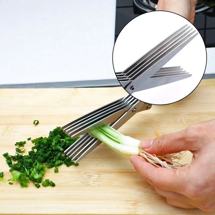 Lisslune | 5 Layers Stainless Steel Multifunctional Kitchen Scissors