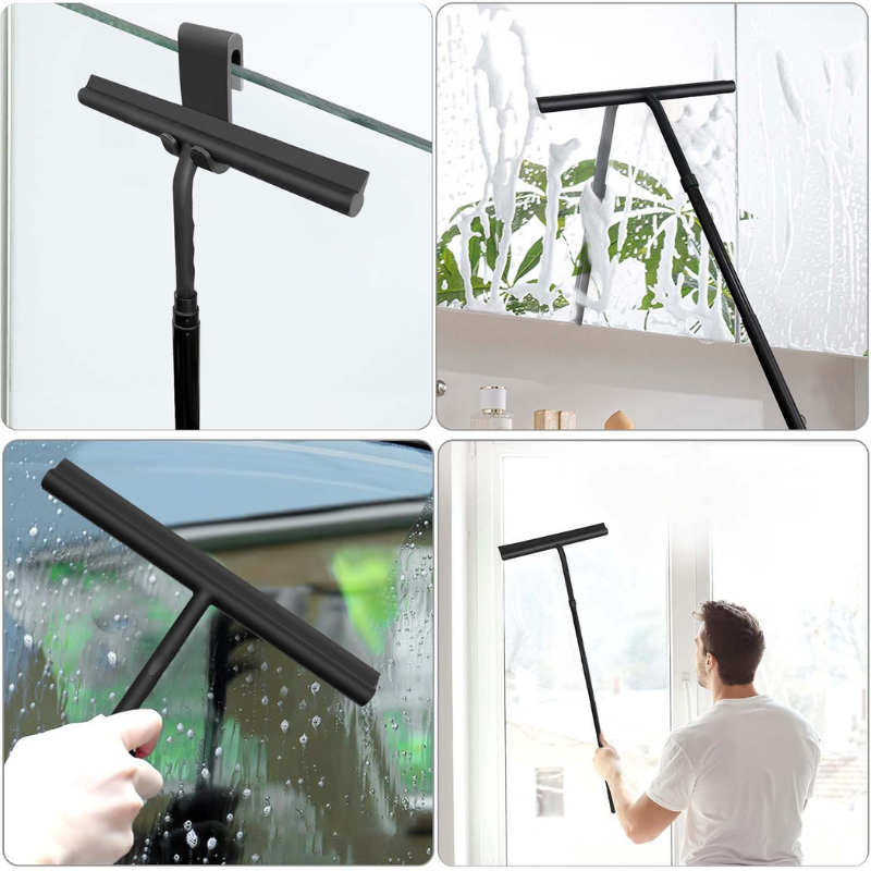 Lisslune | SaniLuxe Telescopic Shower Squeegee – Comfortable & Efficient Bathroom Cleaning Tool