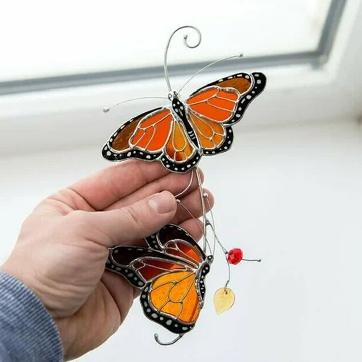 Lisslune | Butterfly Dragonfly Glass Pendant