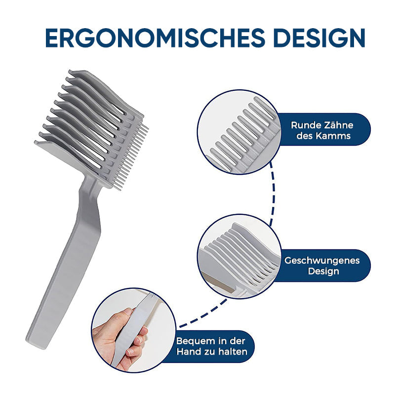 Lisslune | Barber Shop Men's Hairdresser Flat Hair Comb
