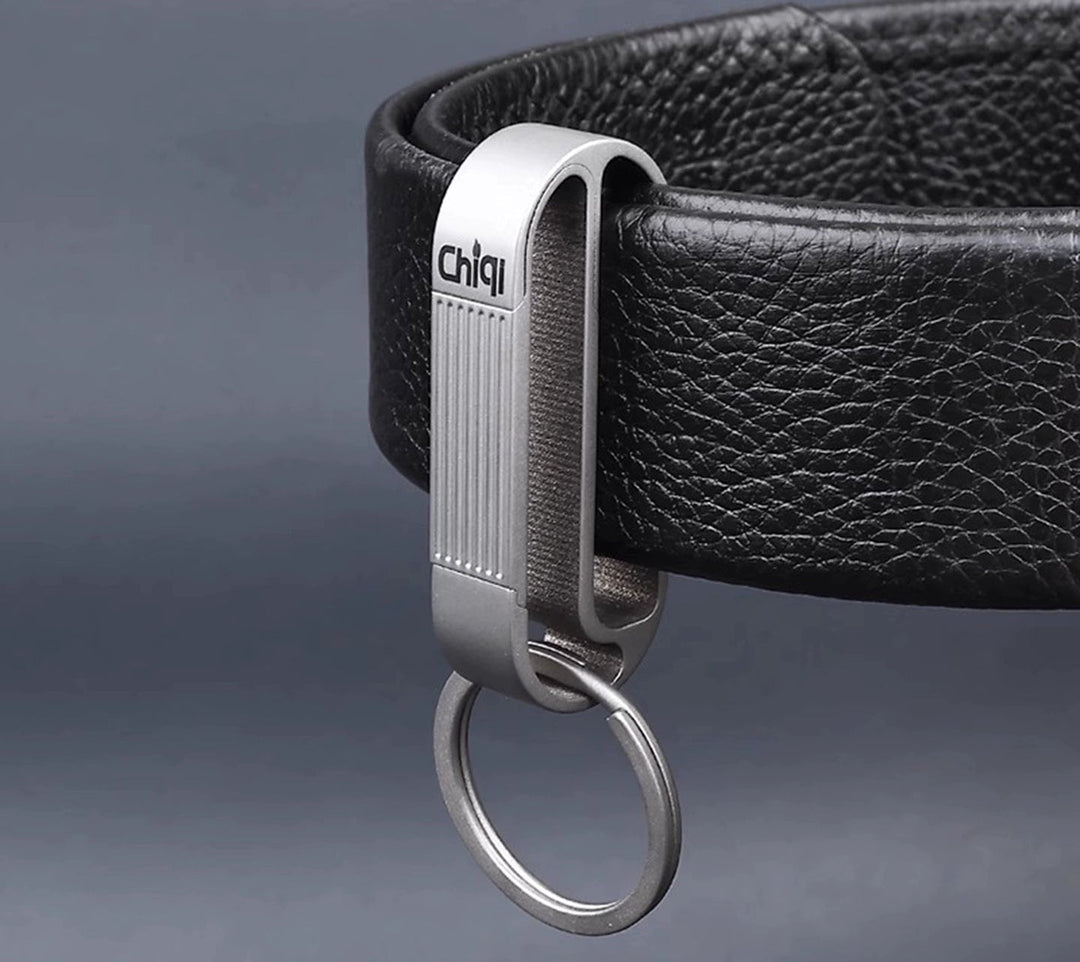 Lisslune | Titanium Alloy Men's Belt Buckle Keychain - Durable, Stylish, Non-Fading Lock