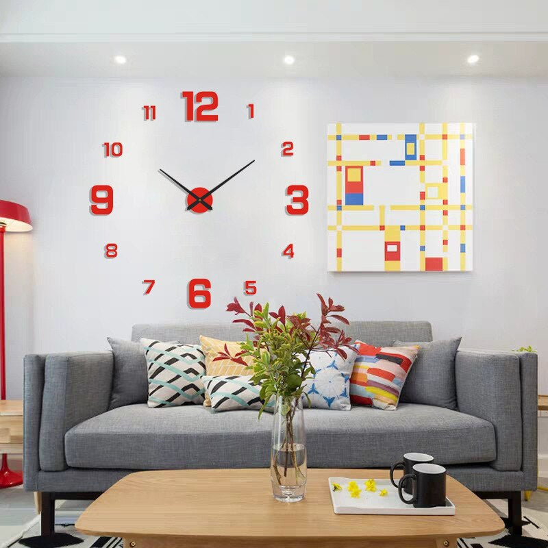 Lisslune | Modern Statement Wall Clock with Unique Design for Living Room & Office Decor