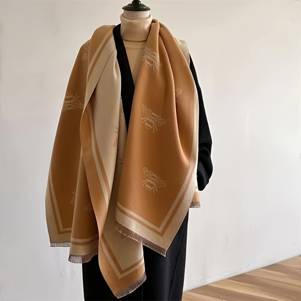 Lisslune | Nuvia Bee Pattern Winter Scarf