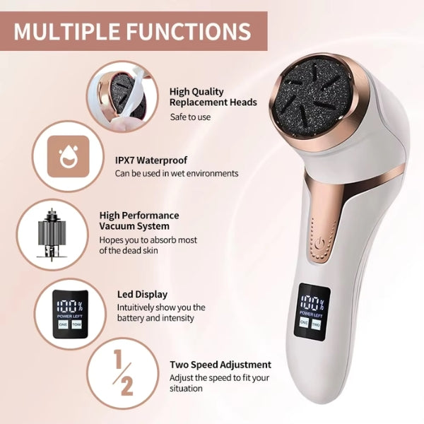Lisslune | Electric Callus Remover Tool | Professional Foot Grinder for Hard Skin & Corn Removal