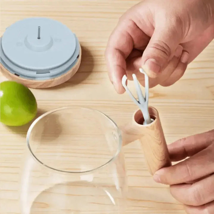 Lisslune | Intelligent Mug – Self-Stirring Cup with Wood Design