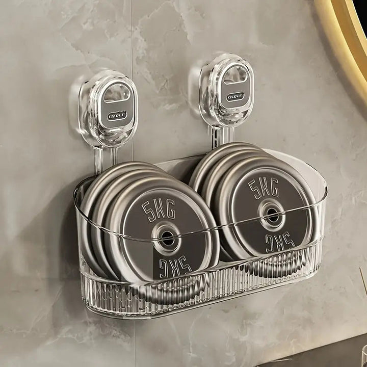 Lisslune | No-Drill Bathroom Suction Cup Storage Box