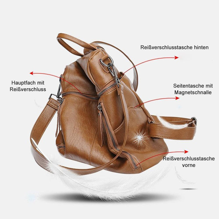 Lisslune | Rucksack with large capacity - Full leather
