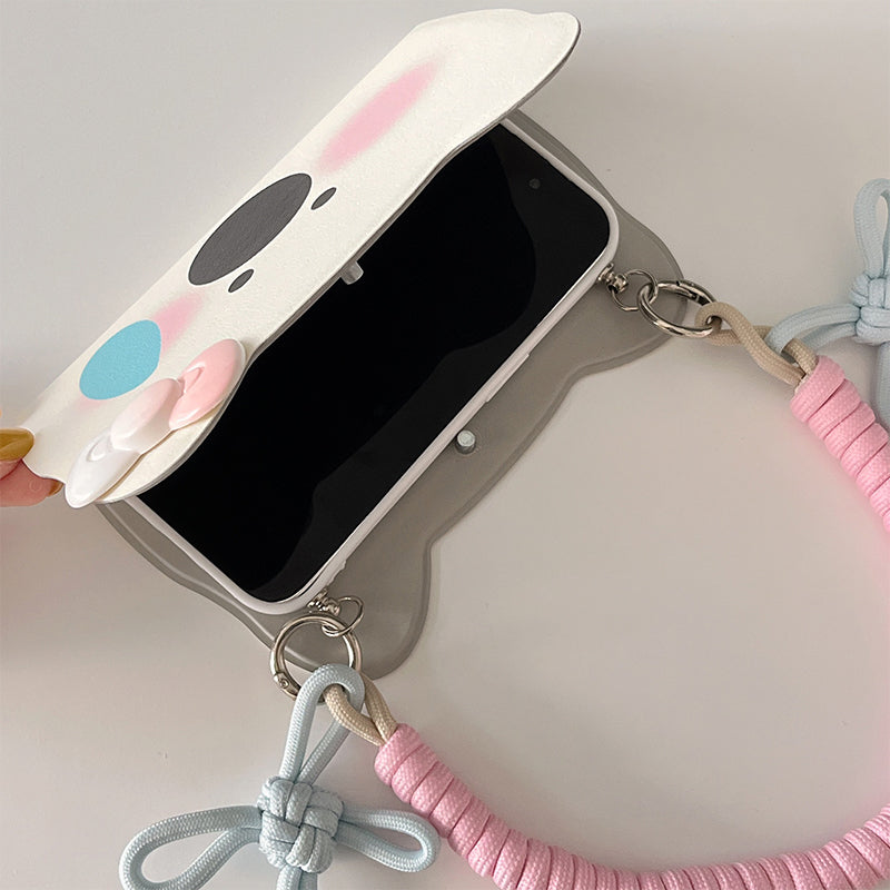 Lisslune | Insta-Style Cartoon Westie Flip-Phone Case