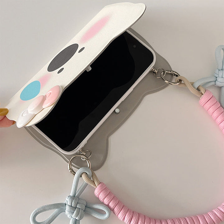 Lisslune | Insta-Style Cartoon Westie Flip-Phone Case