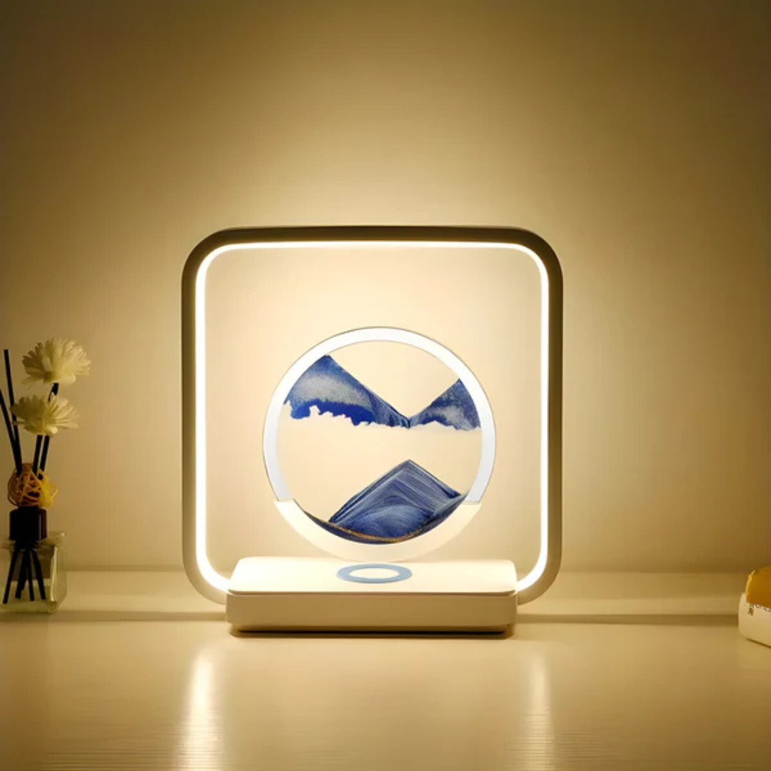 Lisslune | SandAura | 3D LED Night Lamp with Flowing Sand Art