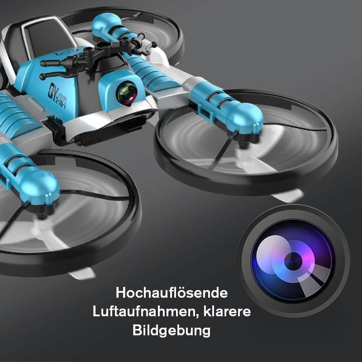 Lisslune | 2.4 G Remote Deformed Motorcycle, Drone