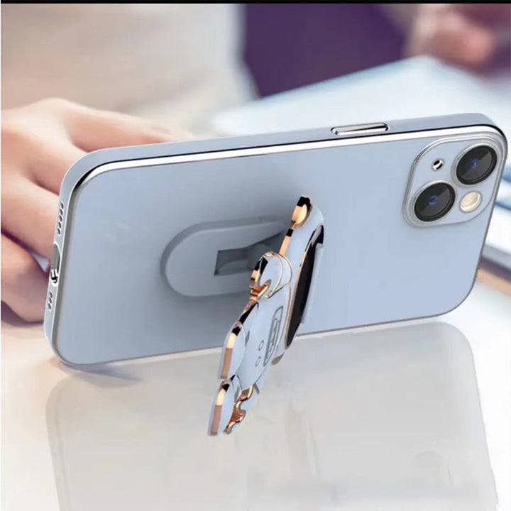 Lisslune | 6D Plating Astronaut Hidden Stand-case Cover For IPhone