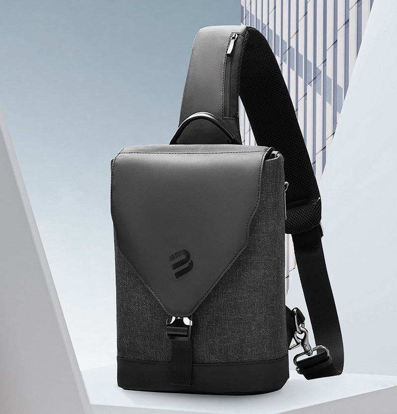 Lisslune | Anti-theft and Waterproof 9.7'' Crossbody Bag, with Multiple Pockets, High Elastic Back Pad, Invisible Anti-theft Pocket, for Working, Traveling, Hiking and More