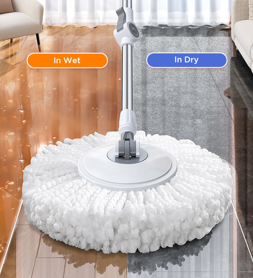 Lisslune | 360° Rotatable Mop and Bucket Set with Wringing System F63