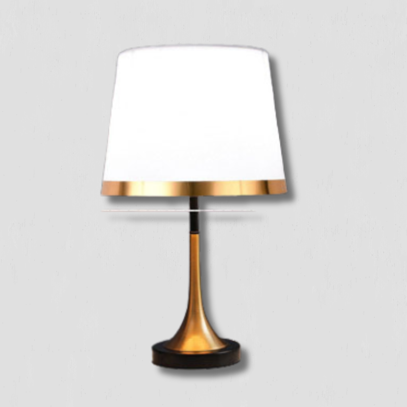 Lisslune | GiltGlow – Elegant Gold and Black Retro Table Lamp