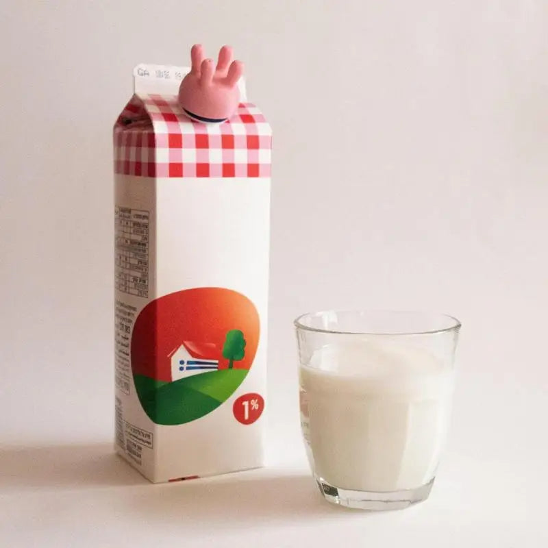 Lisslune | Spill Prevention Reusable Cow Milk Pourer Lids