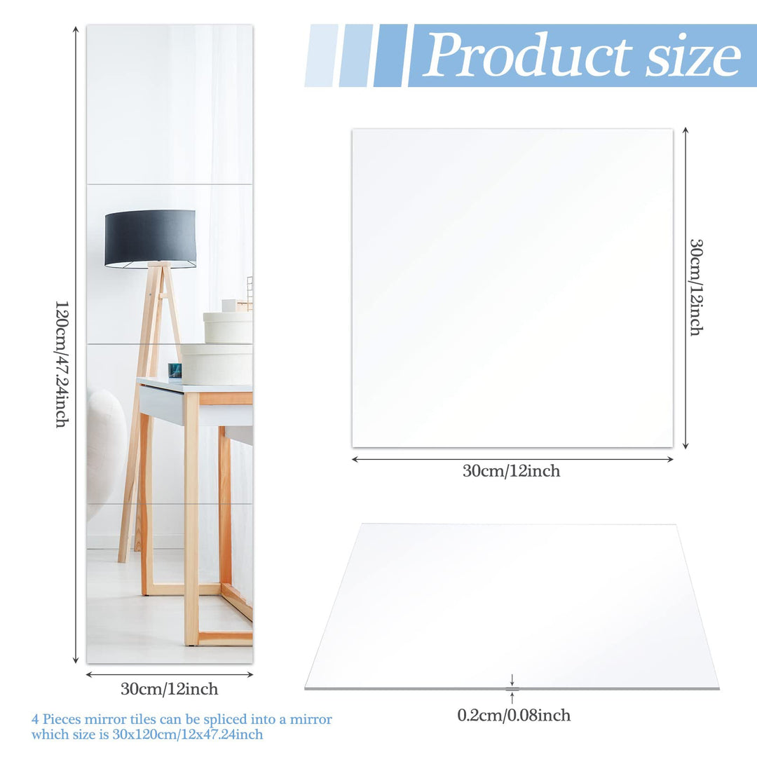 Lisslune | 3D Self Adhesive DIY Mirror Wall Sticker