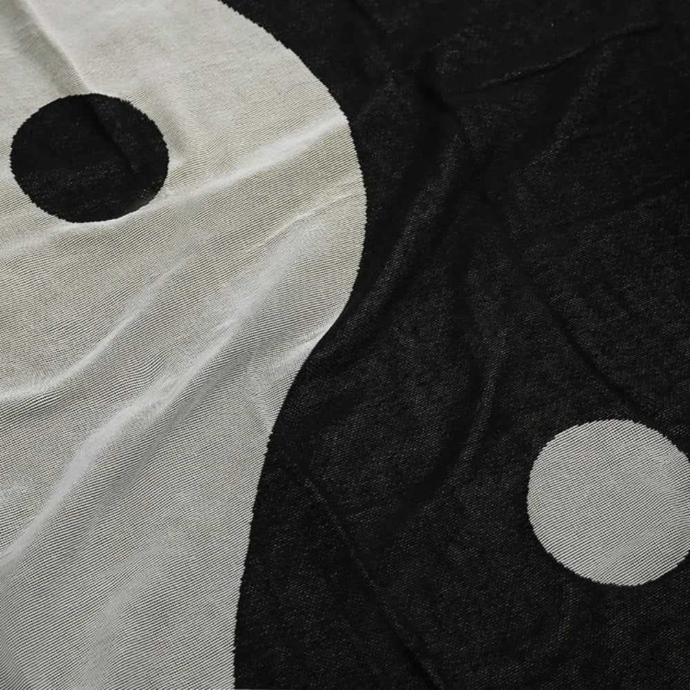 Lisslune | Artistic Yin Yang Tapestry Throw Blanket