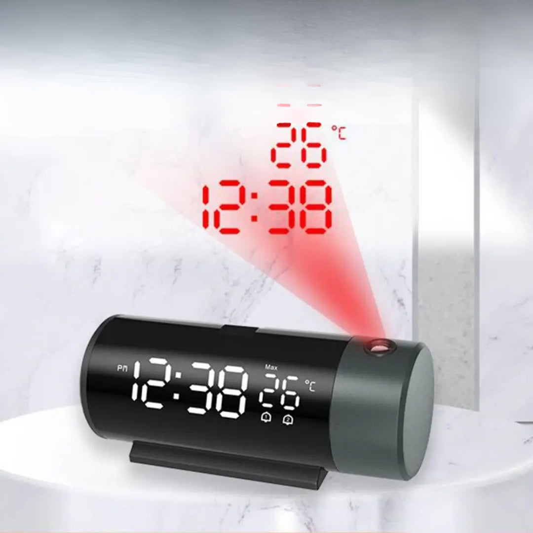 Lisslune | LED Digital Projector Clock with Thermometer