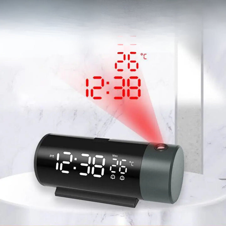 Lisslune | LED Digital Projector Clock with Thermometer