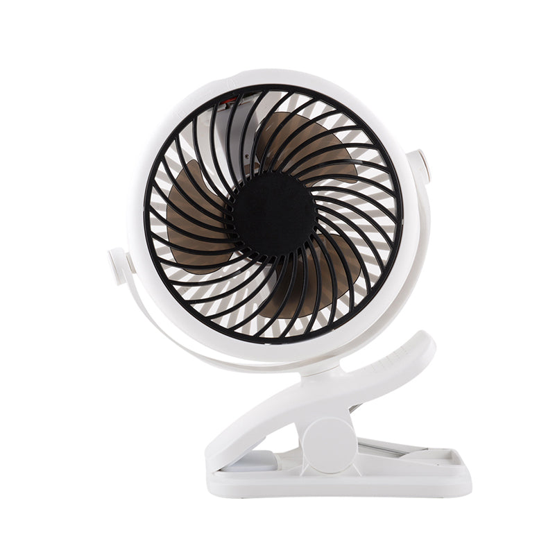 Lisslune | Portable Clamp Fan with 360° Rotation – USB & Rechargeable Battery
