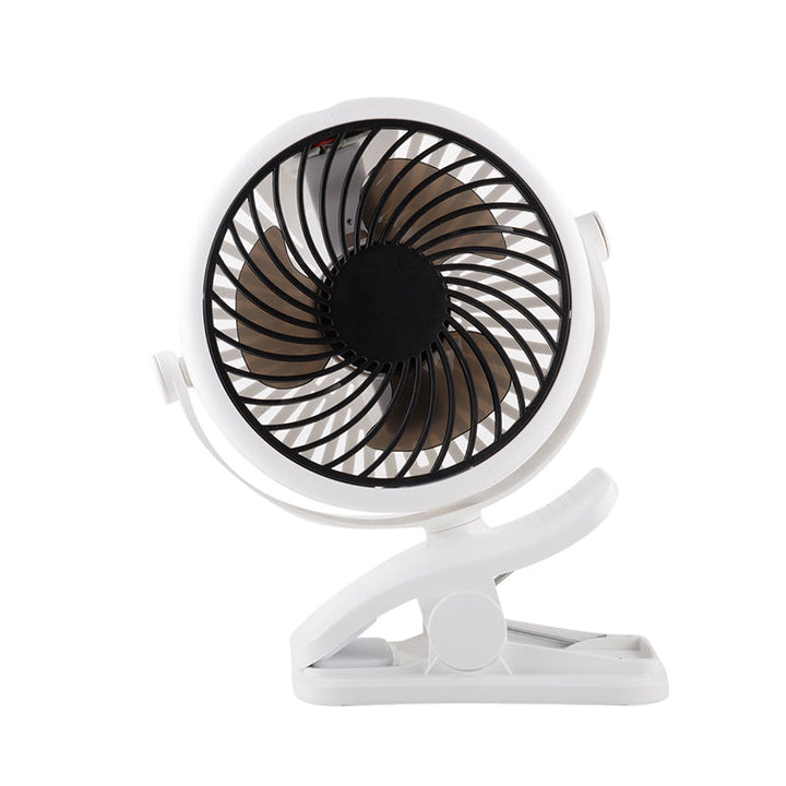 Lisslune | Portable Clamp Fan with 360° Rotation – USB & Rechargeable Battery