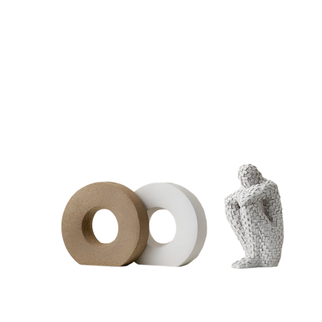 Lisslune | DecoraForm sculpted ceramic accent vase – modern handcrafted eye-catcher