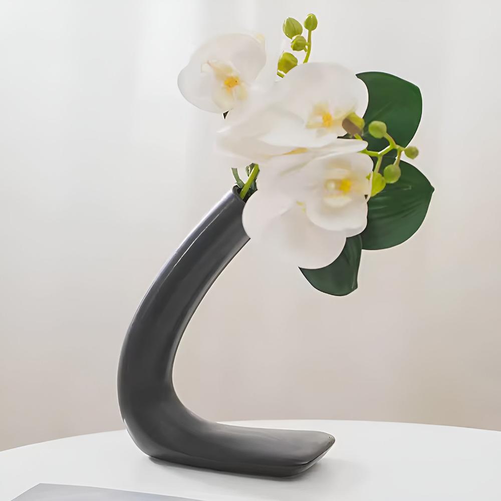 Lisslune | Graceful Arch Ceramic Vase Set