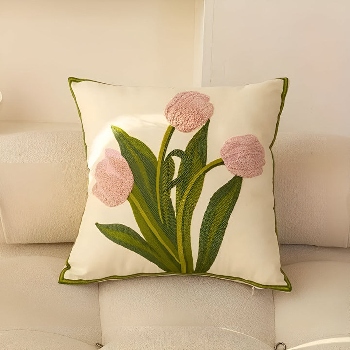 Lisslune | Blooming Tulip Cushion Cover
