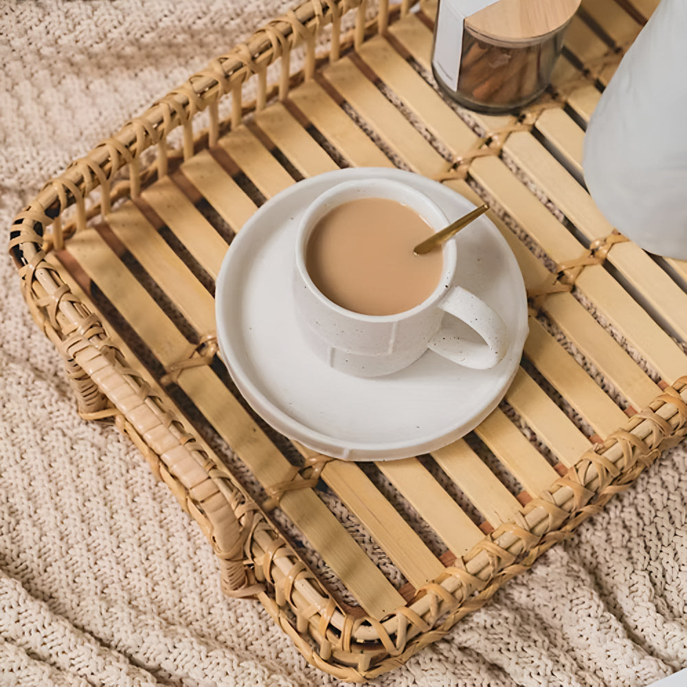 Lisslune | Rustic Weave Rattan Tray